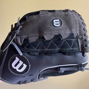 Wilson Black Glove 11.5" Left-Hand/Right/Hand Throw A03RB15B5115 Genuine Leather